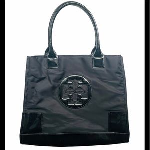Tory Burch Ella Nylon Tote in Black
